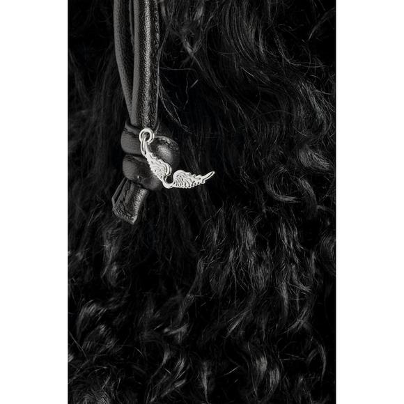 NEW ZADIG & VOLTAIRE rock to go frenzy shearling bag in noir - Picture 2 of 2